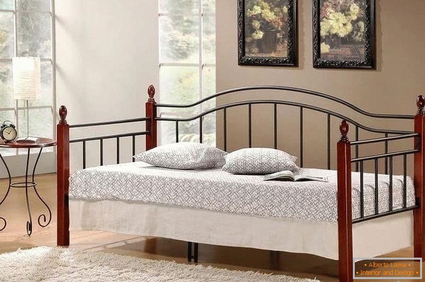 Sofá cama con respaldos laterales traseros