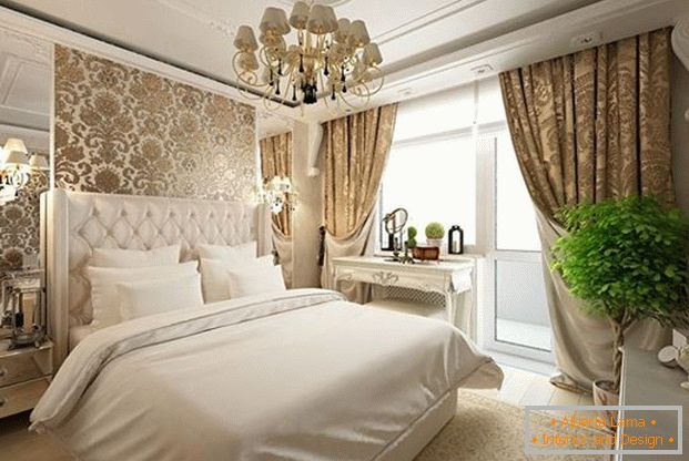 diseño de dormitorio en estilo clásico