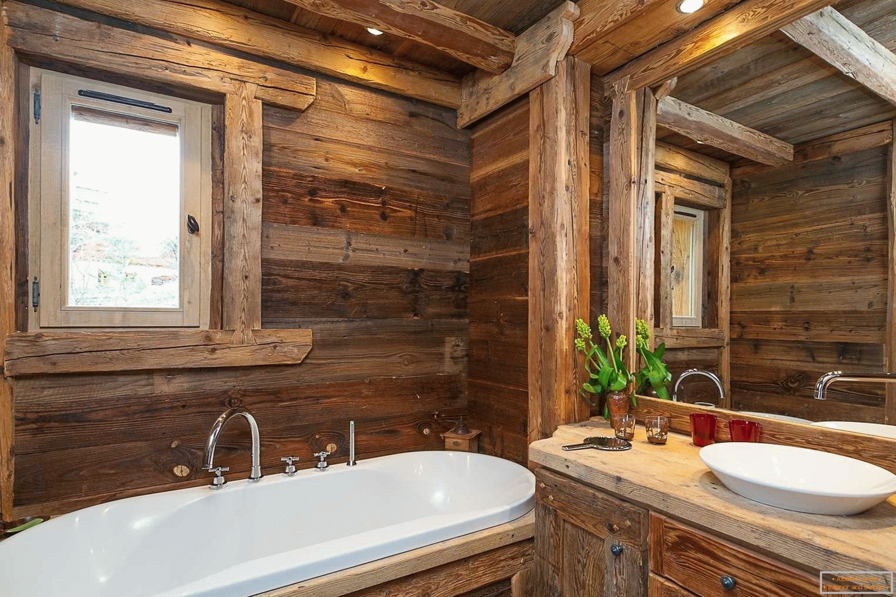 Baño de estilo chalet