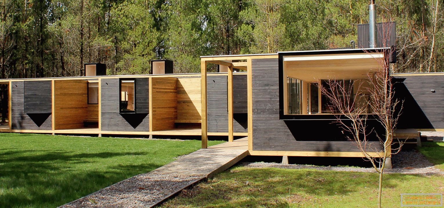 Casa modular de madera en Chile