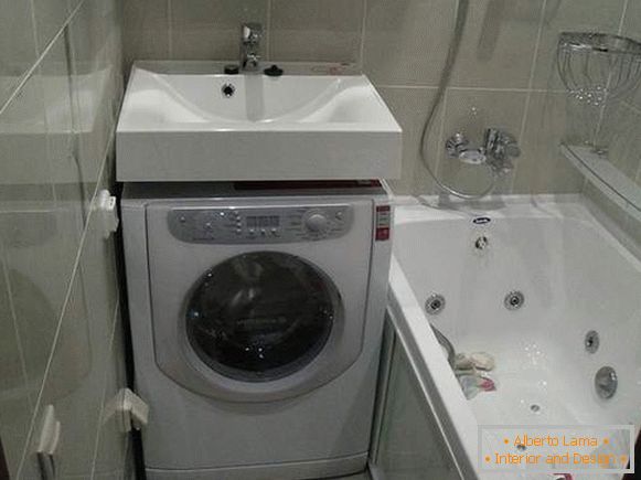 diseño de baño con lavadora, foto 1