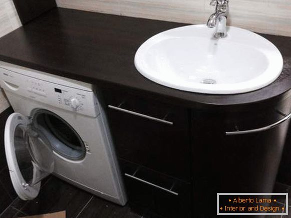 lavadora en baño de diseño, foto 11