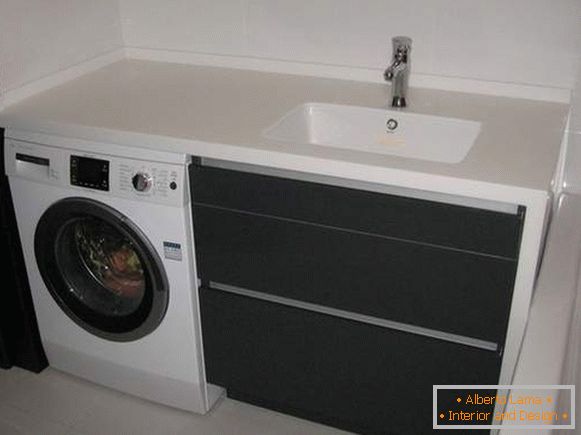 diseño de un baño con una lavadora, foto 12