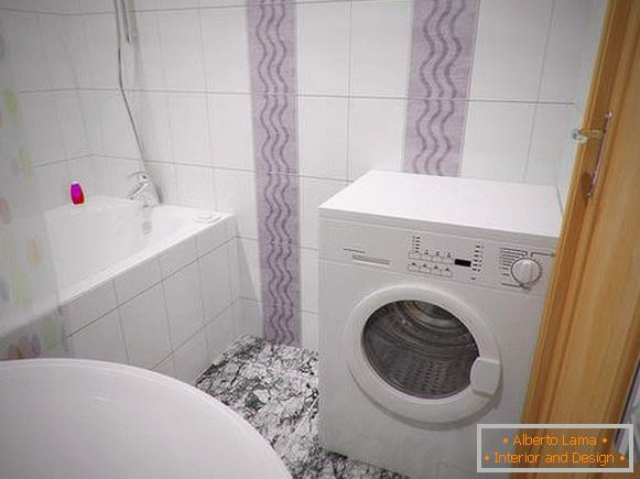 baño con diseño de foto de lavadora, foto 17