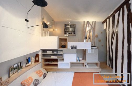 Diseño de interiores de un pequeño apartamento de Julie Nabuchit