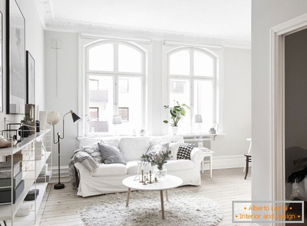Interior del apartamento en estilo escandinavo