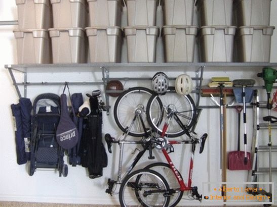 Orden en el garaje - Правильно организованные инструменты для ремонта и Метод хранения велосипедов и других предметов