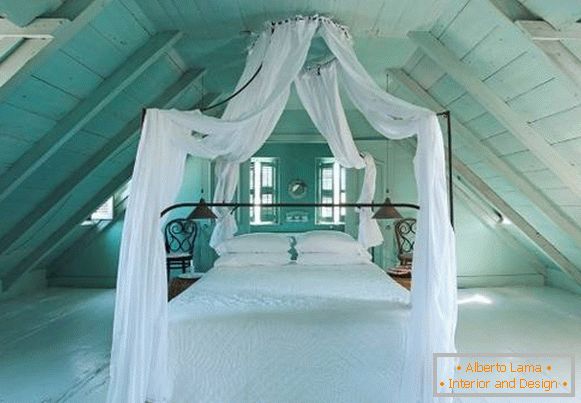 dormitorio romántico-loft