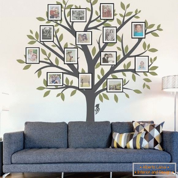 Árbol genealógico: una pegatina para decorar paredes