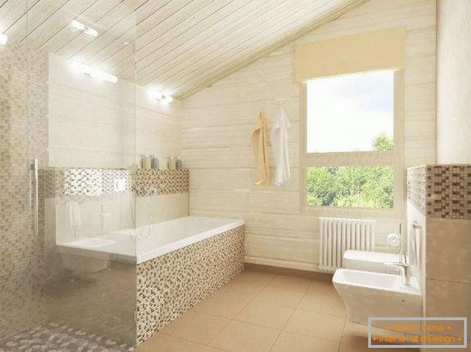 Interior de una pequeña casa privada - diseño de baño