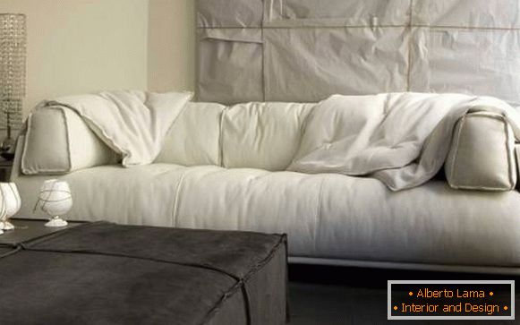Cómo determinar la calidad del sofá - relleno suave hacia abajo