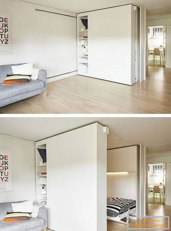 organizar muebles en un apartamento de una habitación de 40 metros cuadrados, foto 11