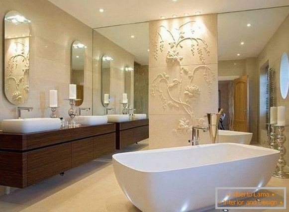 decoración de baño con yeso decorativo, foto 47