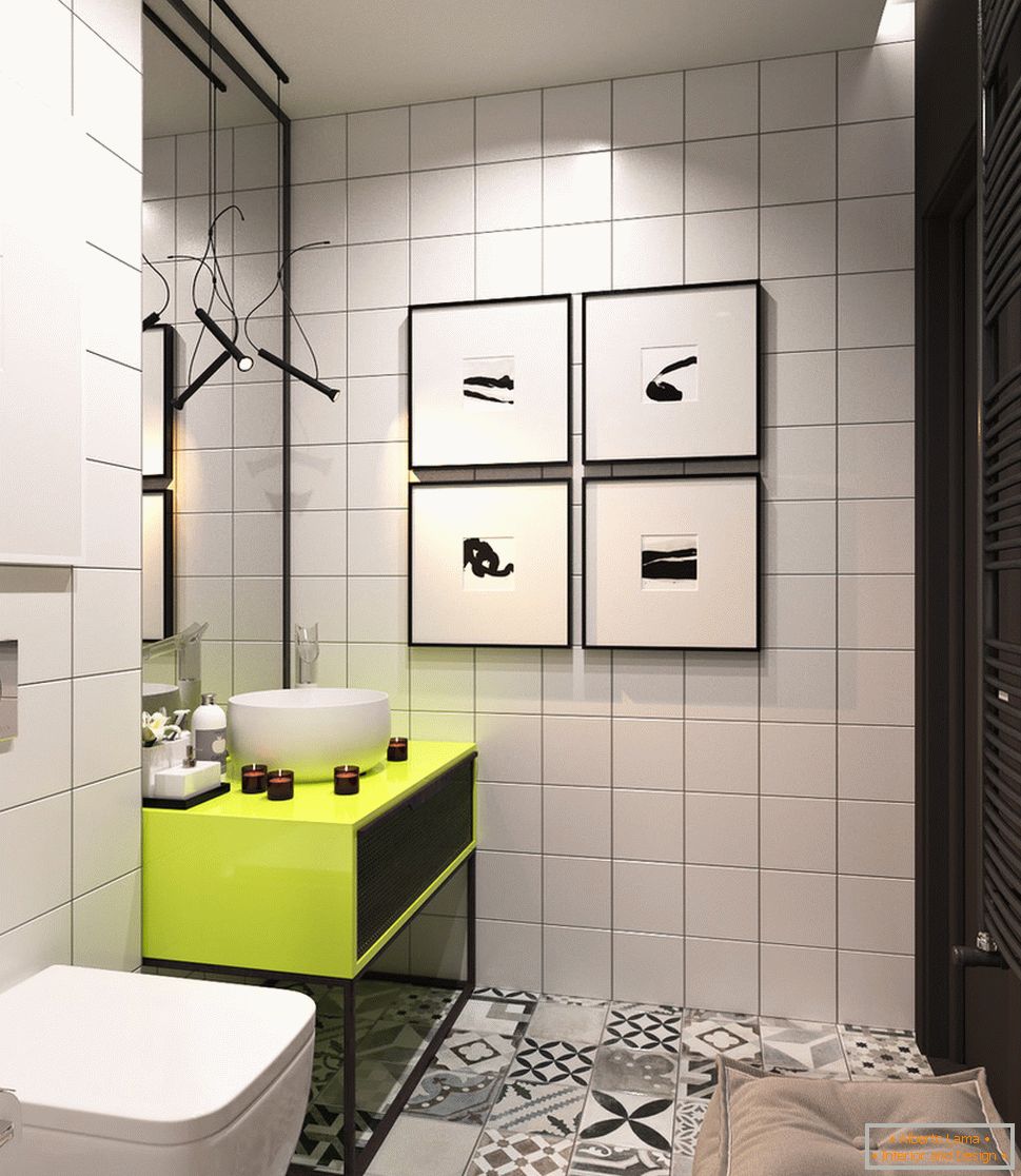 Diseño de baño brillante комнаты