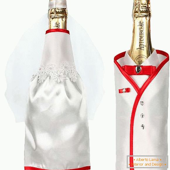 Cómo decorar una botella de champagne con sus propias manos: las mejores ideas con una foto