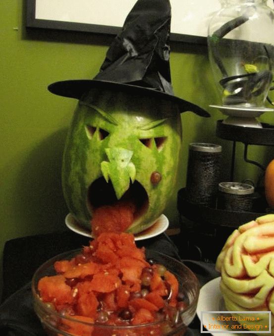 Cena de miedo para Halloween