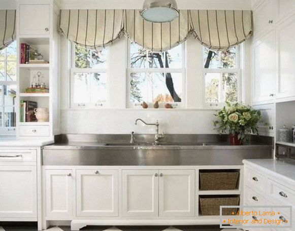 hermosas cortinas en la cocina, foto 1