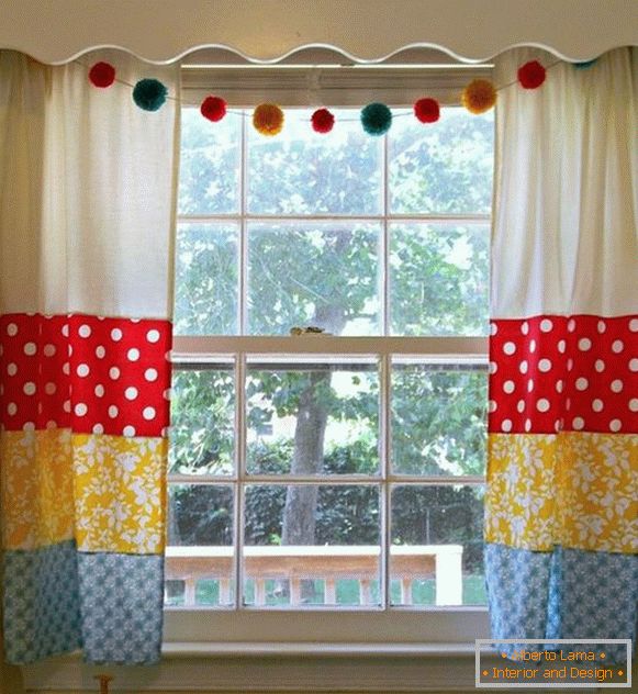hermosas cortinas de moda en la cocina, foto 10