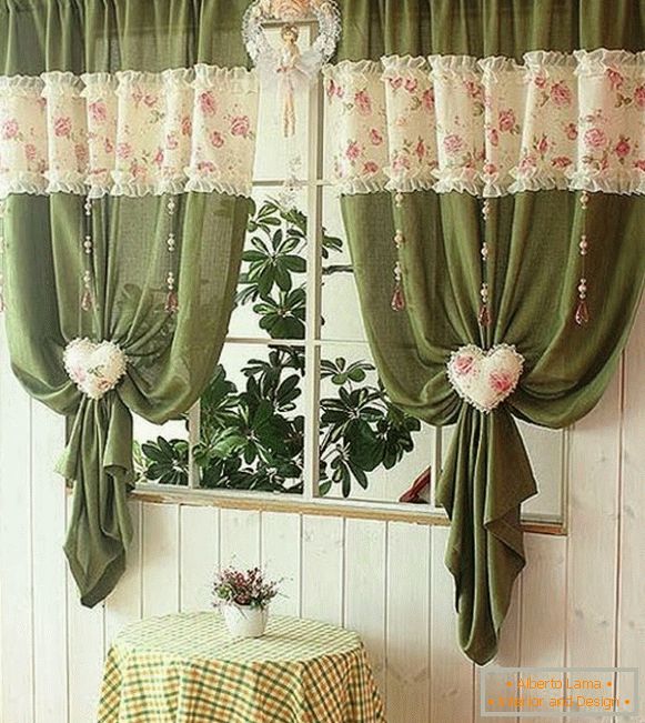 las cortinas más hermosas para la cocina, foto 14