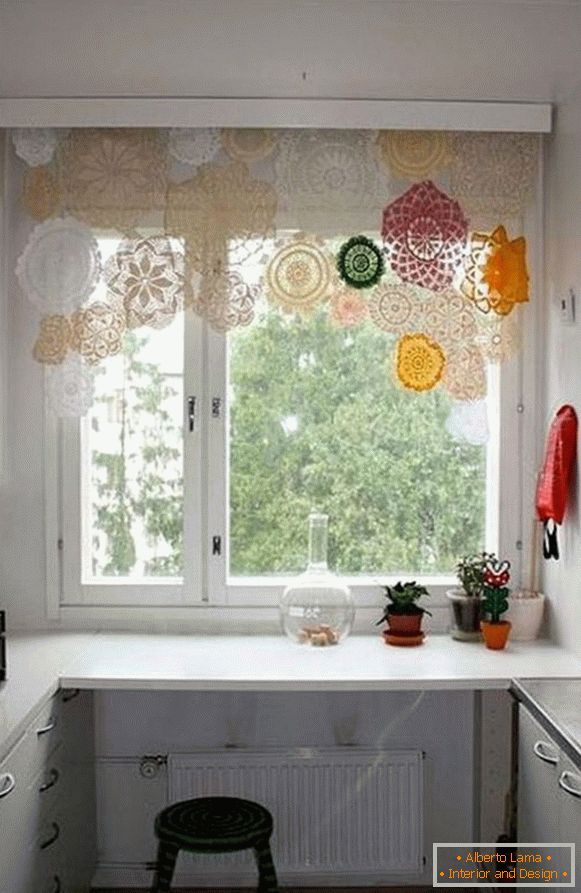 cortinas hermosas cortinas en la cocina, foto 36