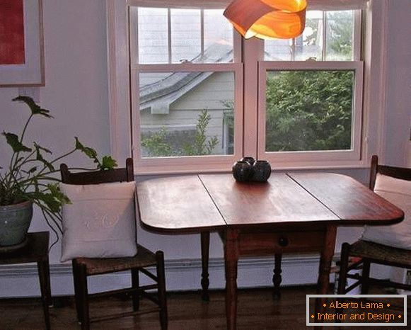 mesa, cocina, plegable de madera, foto 28