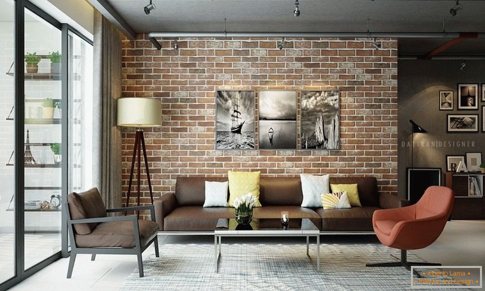 Pinturas para interiores en estilo loft