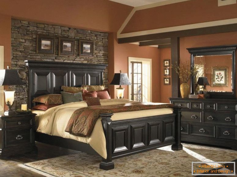 dormitorio-colección-pulaski-pf-bed-set-traditional-bedroom-brown-pulaski-bedroom-suites