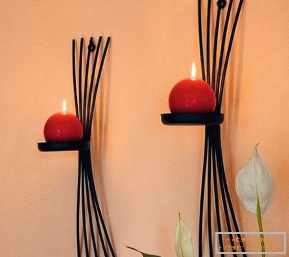 Original candelabros forjados modernos