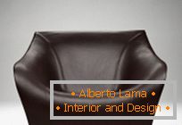 Conjunto de cuero: sofá y sillones, del diseñador Alex Hull