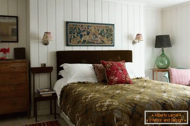 Diseño de dormitorio en estilo country