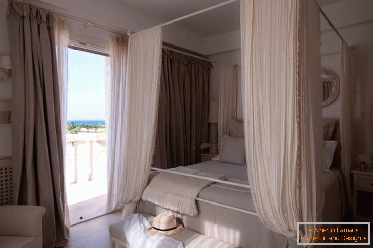 Diseño de dormitorio en el hotel Borgo Egnazia