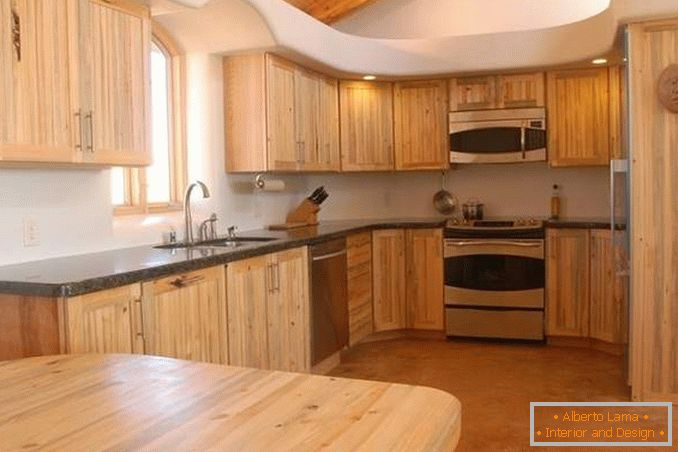 cocina hecha de madera con sus propias manos, foto 12