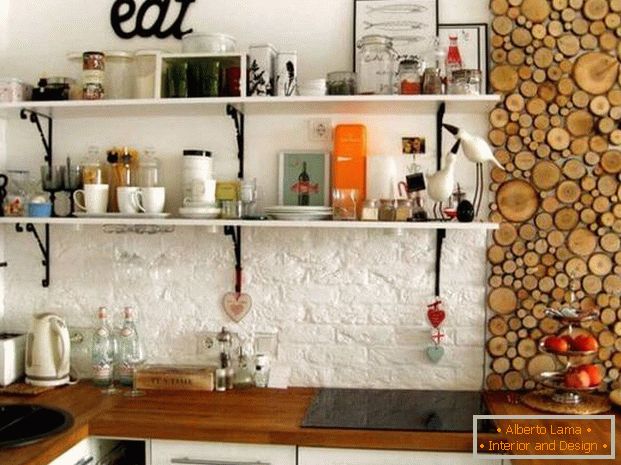 sala de estar de la cocina en un estilo moderno дизайн фото