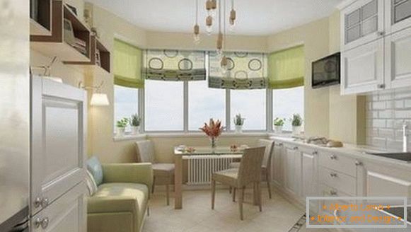 cocina, sala de estar, con ventana de diseño, foto 7