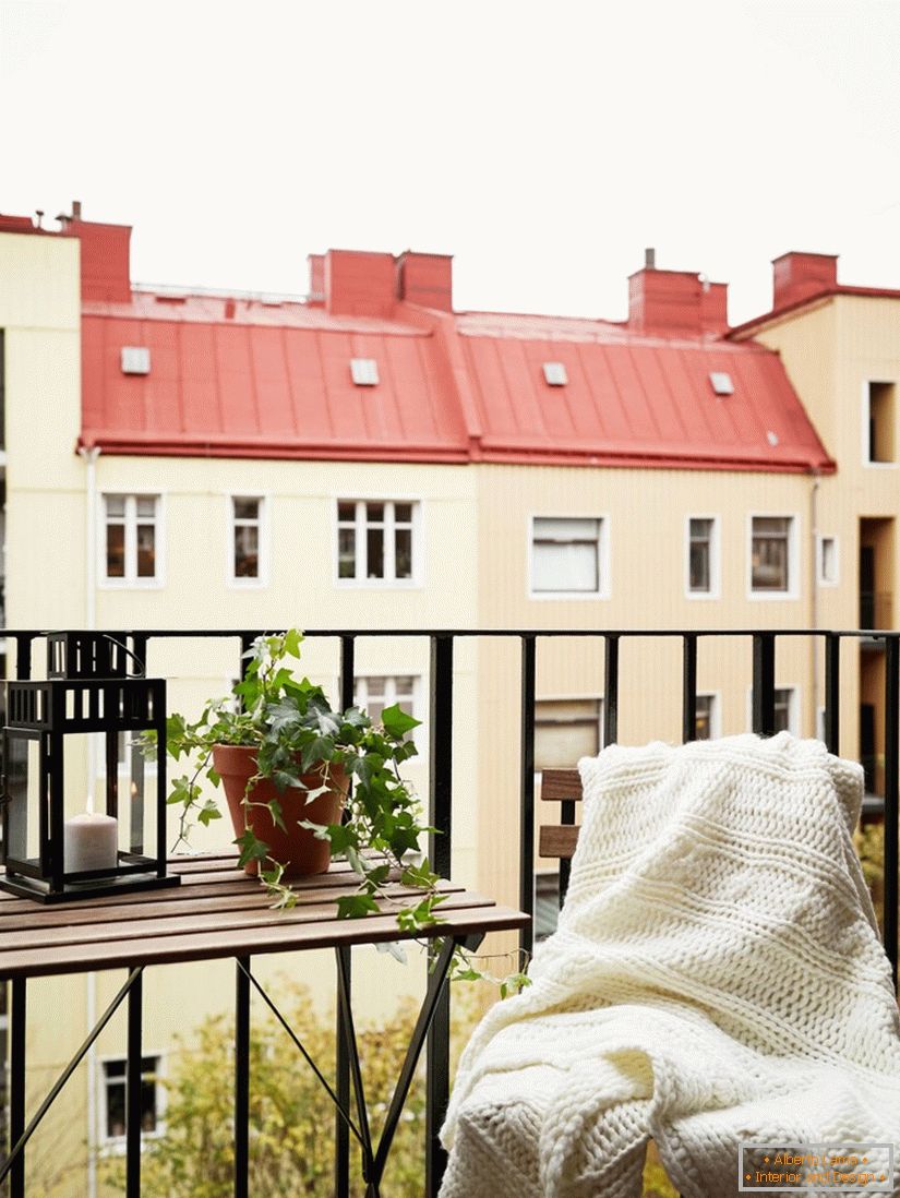 Casa con balcón en Suecia