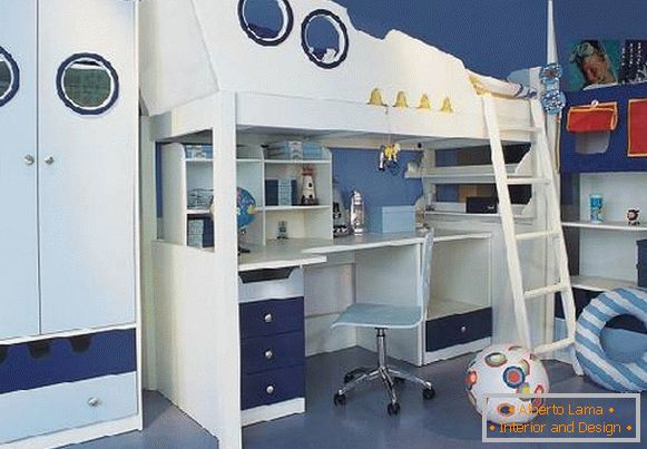 muebles para una habitación infantil para un niño, foto 15