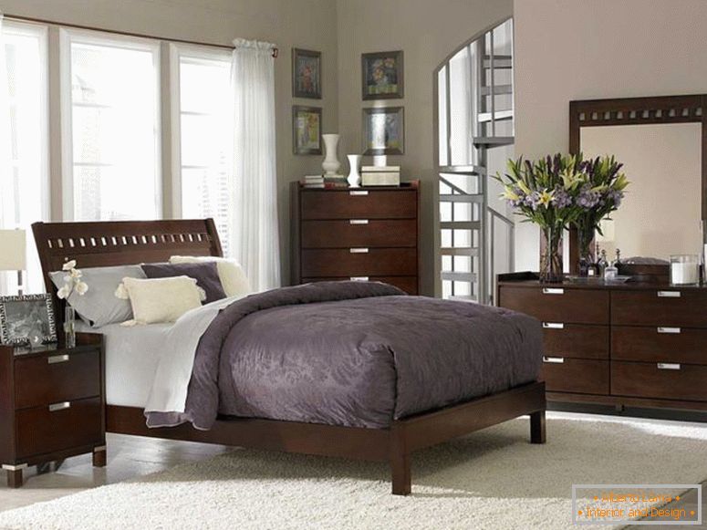 elegantes muebles de un dormitorio