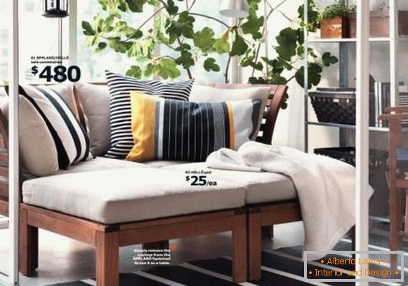 Catálogo de muebles de balcón con estilo IKEA 2015