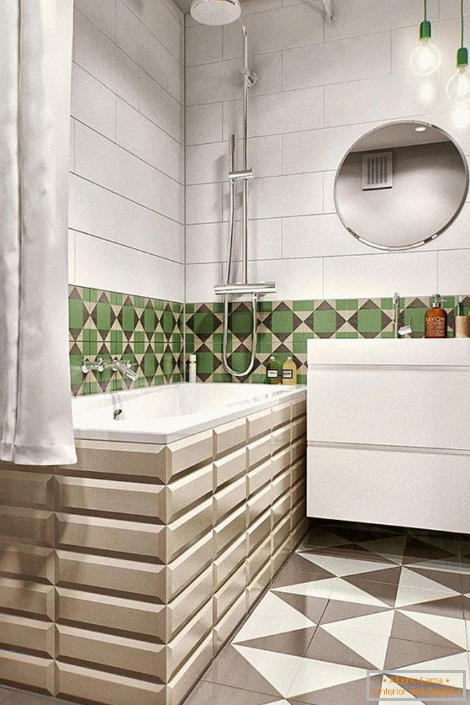 Cuarto de baño de un pequeño apartamento en Moscú