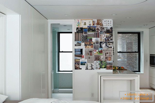 El dormitorio del transformador de apartamentos multifuncional en Nueva York