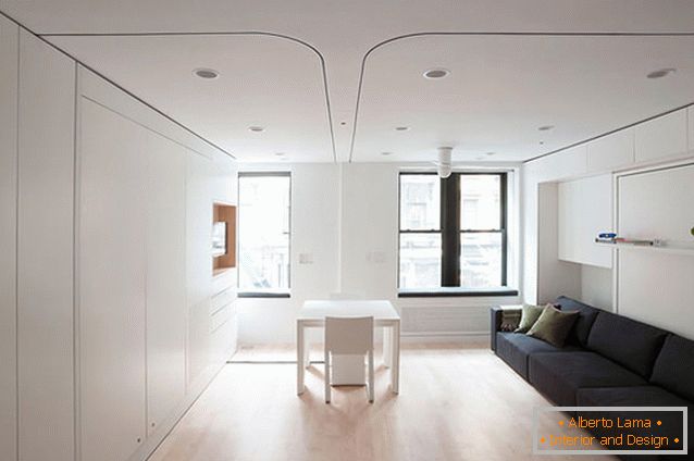 Apartamento-transformador multifuncional interior en Nueva York