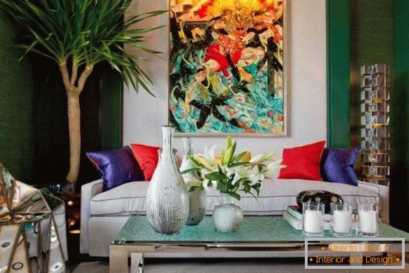 Estilos populares de interiores en el diseño de la sala de estar - foto 2016