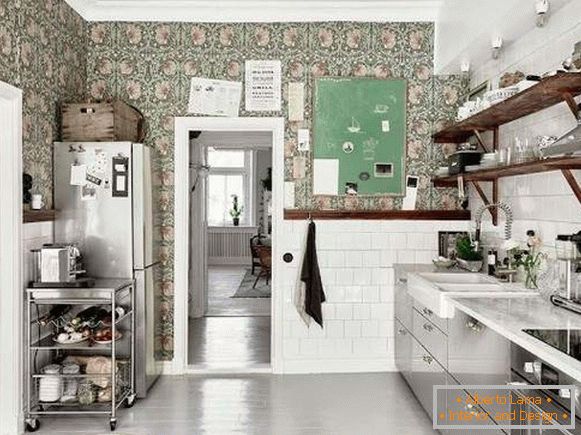 papel pintado para la foto del catálogo lavable de la cocina, foto 45