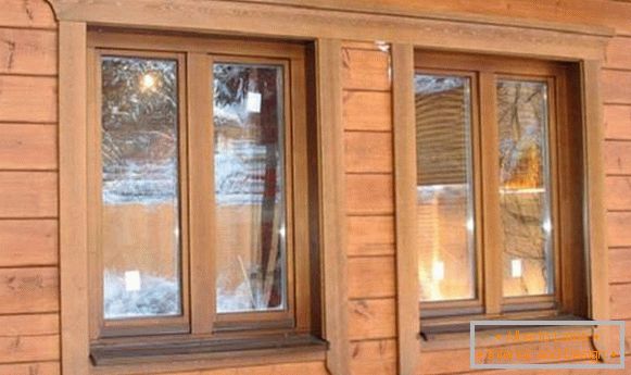 Adornos de madera para ventanas dentro de la casa, foto 17
