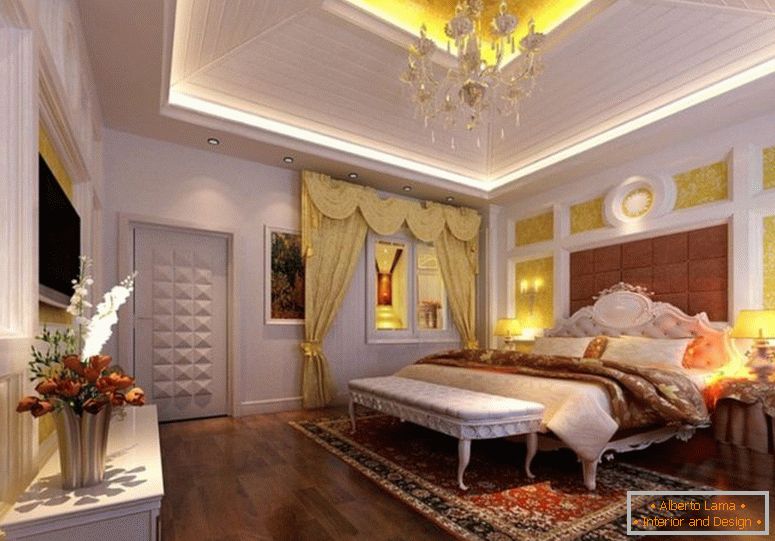 lujoso-master-bedroom-designs-with-wooden-tray-ceiling