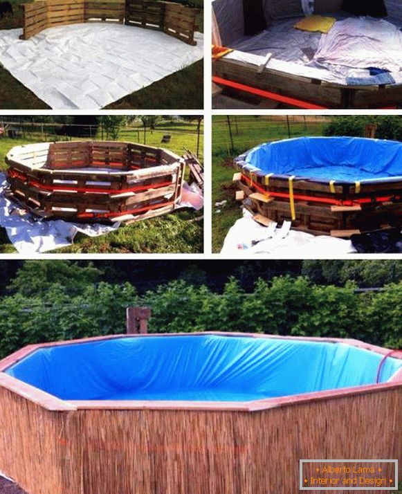 Diseño de una piscina para una residencia de verano o un jardín con sus propias manos