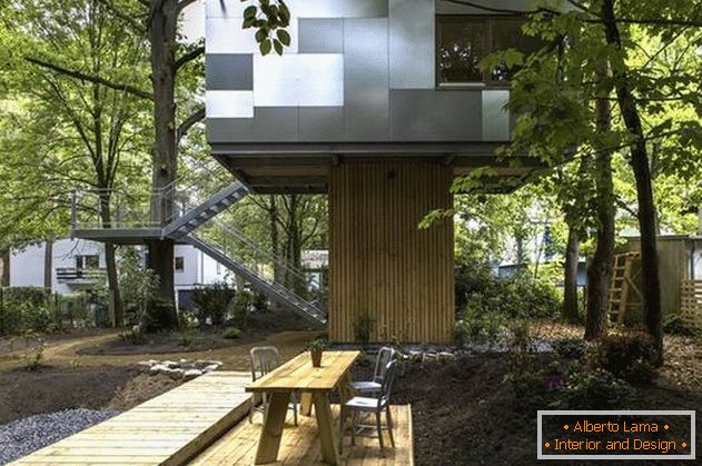 Casa de árbol inusual: план