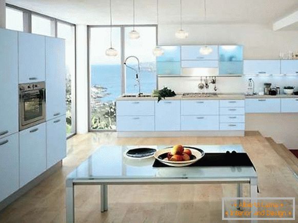 Hermosa cocina comedor interior en una casa privada - foto