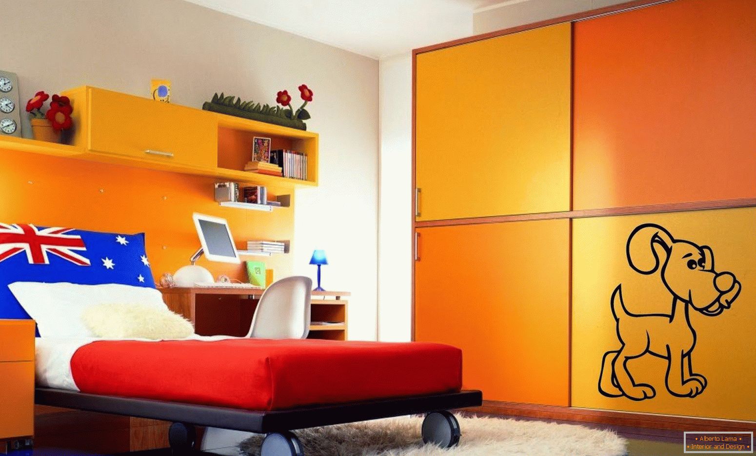 Muebles en color naranja