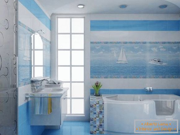 un panel de un azulejo en un baño, foto 4
